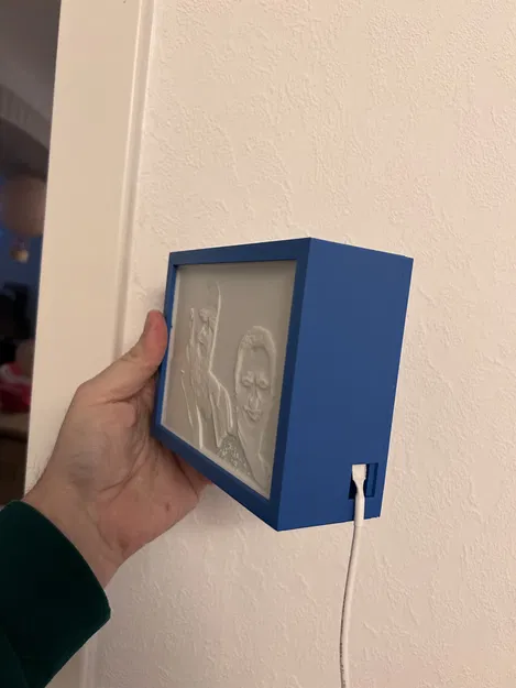 Hộp Litho có nắp - Ảnh Lithophane 144*108 - Image 1