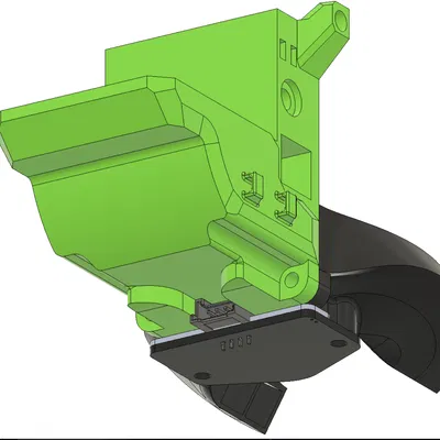 Ống dẫn và ốp lưng Rat Rig Beta v2 có đế Beacon Rev H