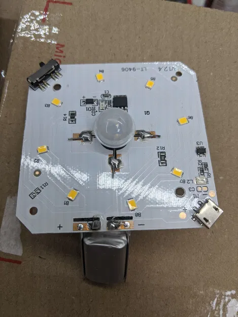 Pin dự phòng kèm ngàm gương cho đèn PIR - Image 2