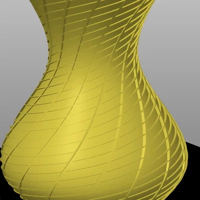 Chậu kim cương xoắn (chế độ "vase mode")