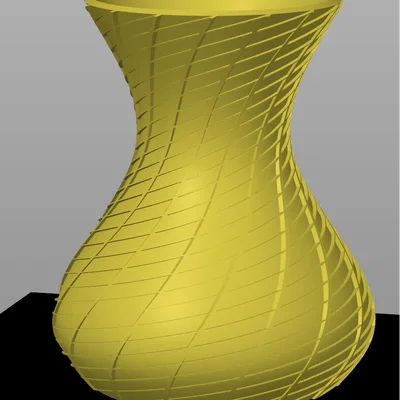 Chậu kim cương xoắn (chế độ "vase mode")