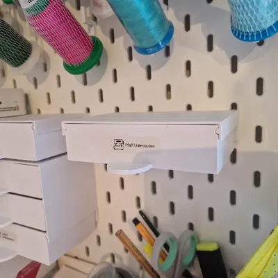 Ngăn Kéo Skadis 3 Ngăn Kèm Giá Đỡ 129x35mm