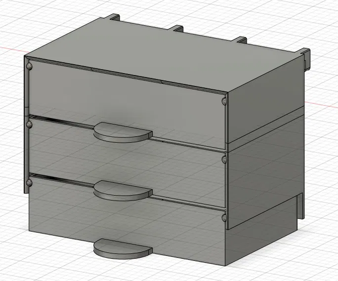 Ngăn Kéo Skadis 3 Ngăn Kèm Giá Đỡ 129x35mm - Image 2