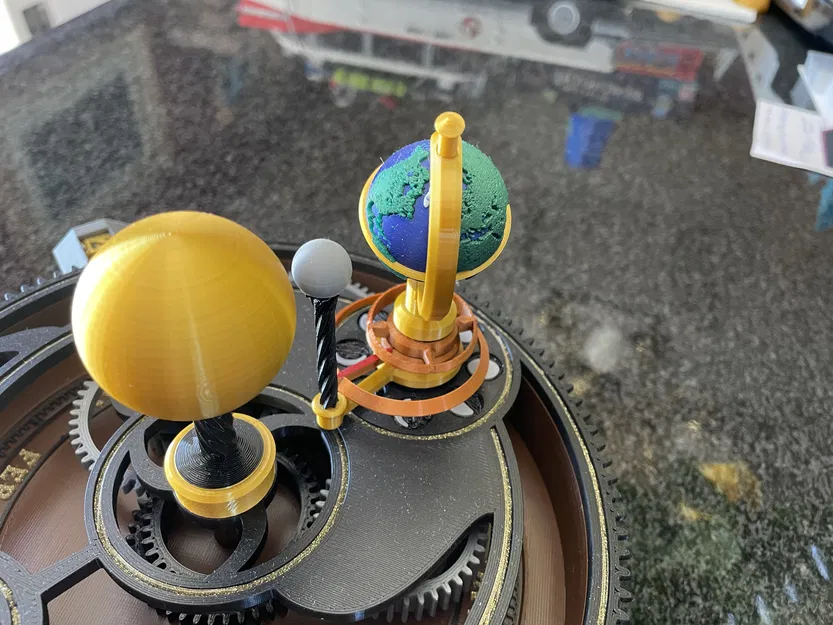 Mô hình Nhật quỹ có văn bản tháng có thể chỉnh sửa và Trái đất, các bộ phận tô màu - Image 4