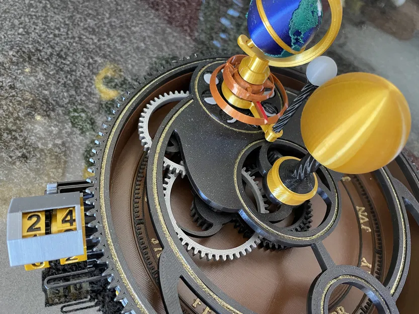 Mô hình Nhật quỹ có văn bản tháng có thể chỉnh sửa và Trái đất, các bộ phận tô màu - Image 5