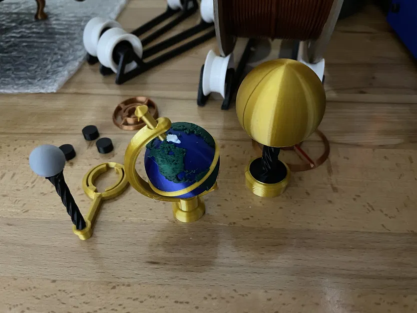 Mô hình Nhật quỹ có văn bản tháng có thể chỉnh sửa và Trái đất, các bộ phận tô màu - Image 10