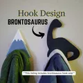 Móc Treo Áo Khoác Hình Khủng Long Brontosaurus - Thumbnail 1