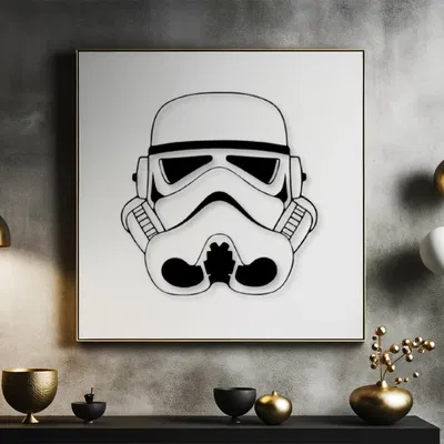 Trang Trí Tường Hình Stormtrooper