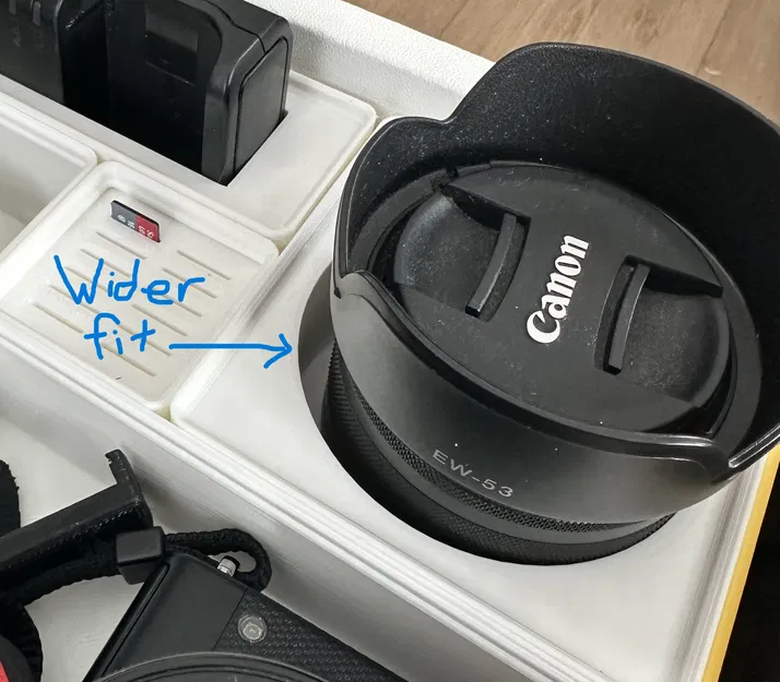 Khay Đựng Ống Kính Canon EF-M Theo Hệ Gridfinity - Image 2