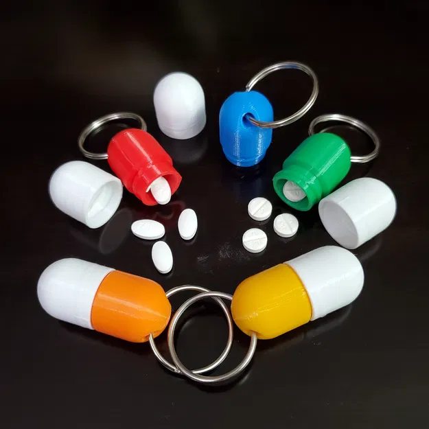 Móc Khóa Hình Thuốc - Hộp Đựng Thuốc Hình Viên Thuốc - Image 2