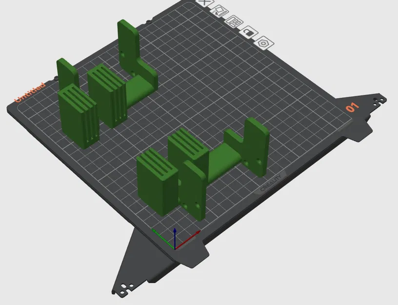 Giá đỡ bộ phận làm nóng giường tốc độ Creality K1 không có nắp - Image 1