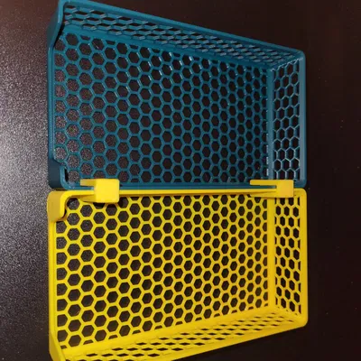 Nhiều kích cỡ Organizer cho ngăn kéo, tường đáy lục giác, mặt trước kín/mở và đầu nối