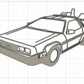 Tranh treo tường DeLorean DMC - Thumbnail 1