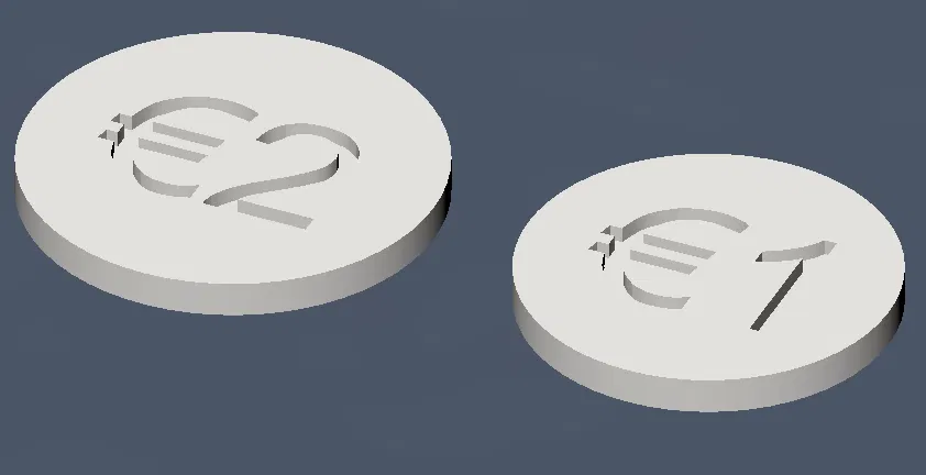 Đồng xu xe đẩy siêu thị Euro - Image 2