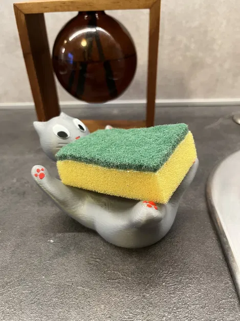 Khay Xà Bông hoặc Mút Rửa Chén Hình Con Mèo - Image 1