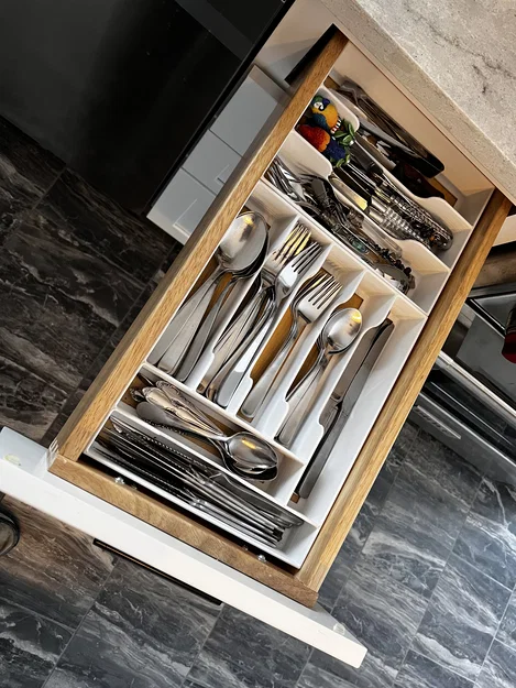 Bộ 2 Khay Đựng Muỗng Nĩa Ngăn Kéo 12" x 9.7" & 7.5" x 9.7" - Image 1