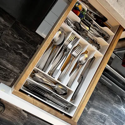 Bộ 2 Khay Đựng Muỗng Nĩa Ngăn Kéo 12" x 9.7" & 7.5" x 9.7"