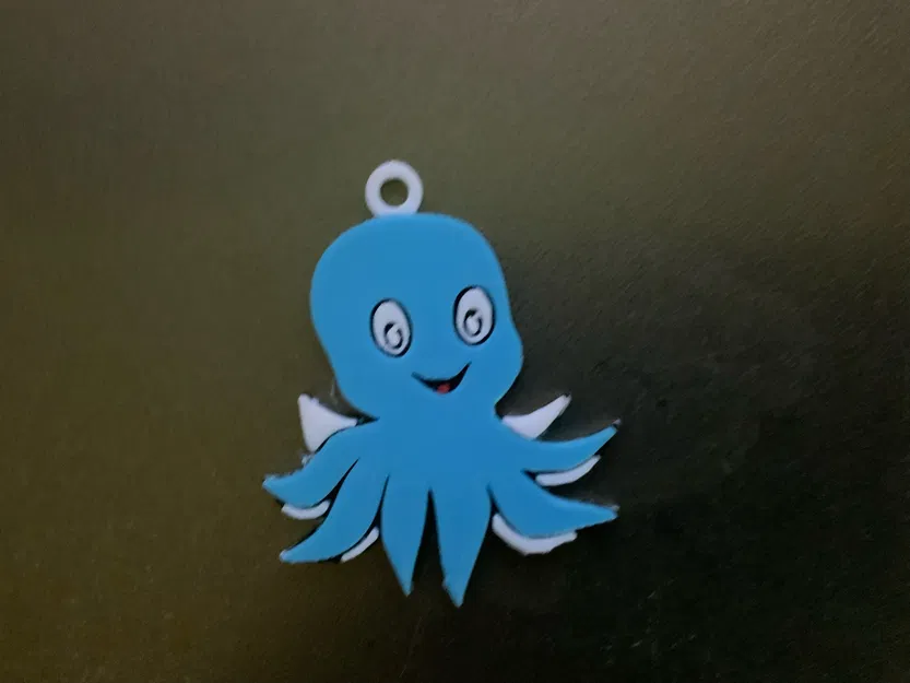 Móc khóa/Mặt dây chuyền bạch tuộc dễ thương Oli - Image 2