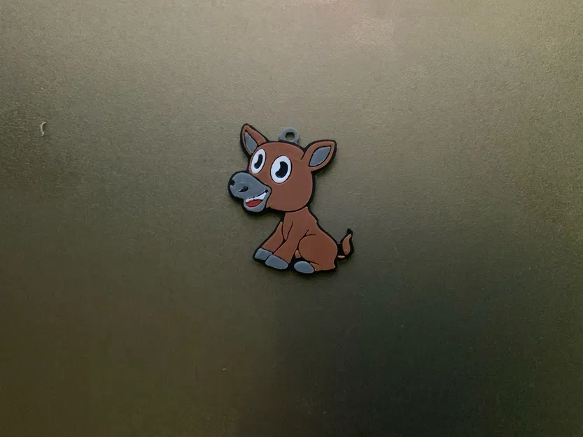 Móc khóa/Mặt dây chuyền hình chú lừa Dave dễ thương nhiều màu - Image 2