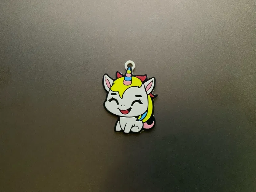 Móc khóa/Mặt dây chuyền kỳ lân dễ thương, Dawn, nhiều màu - Image 2