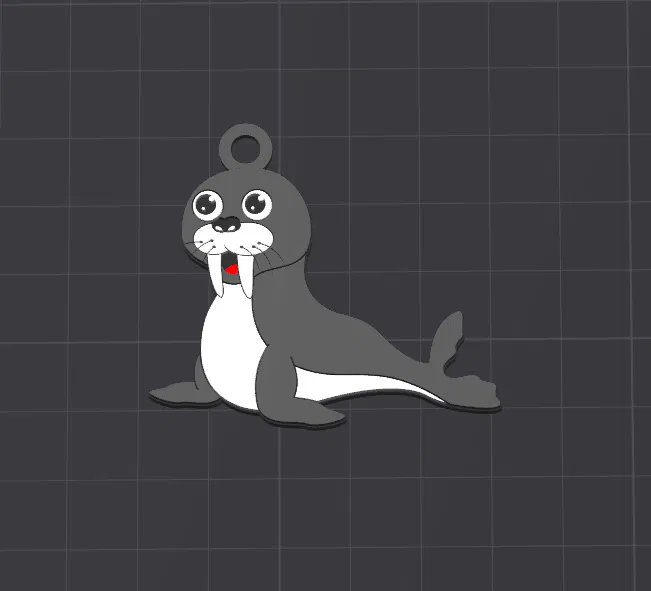 Móc khóa/Mặt dây chuyền hải cẩu Wally cực dễ thương - Image 1