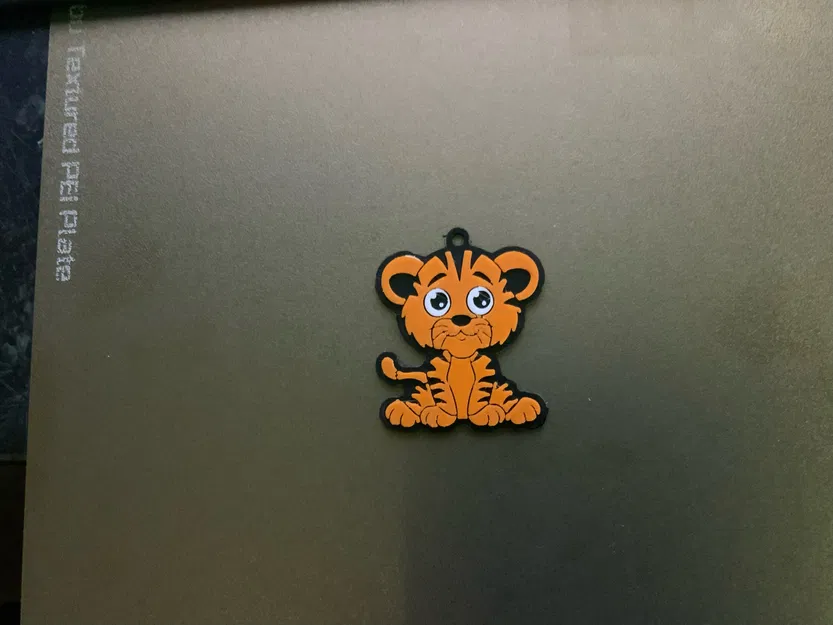 Móc khóa / Mặt dây chuyền hổ Trevor dễ thương - Image 2