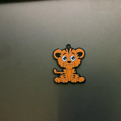 Móc khóa / Mặt dây chuyền hổ Trevor dễ thương