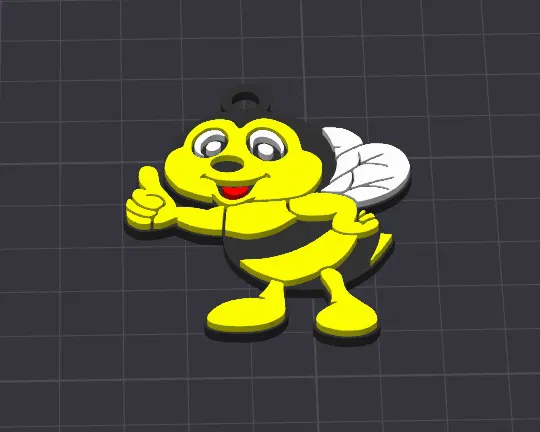 Móc Khóa Con Ong Barney Dễ Thương - Charm Vòng Cổ - Image 1