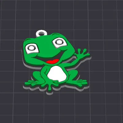 Móc khóa/Mặt dây chuyền ếch Frankie siêu cưng