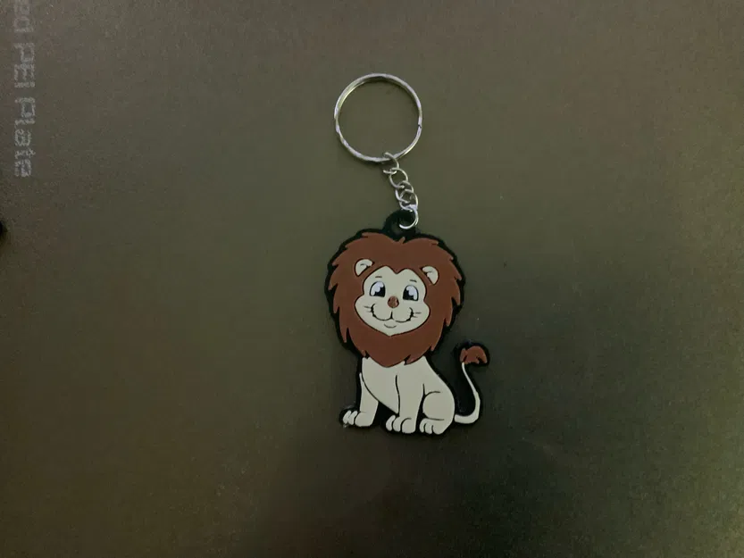 Móc khóa/mặt dây chuyền sư tử Larry dễ thương - Image 2