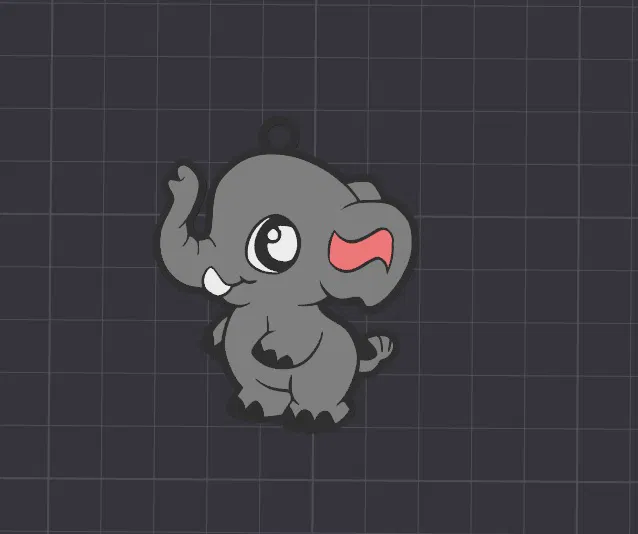 Móc khóa/Mặt dây chuyền voi Alfe dễ thương - Image 1