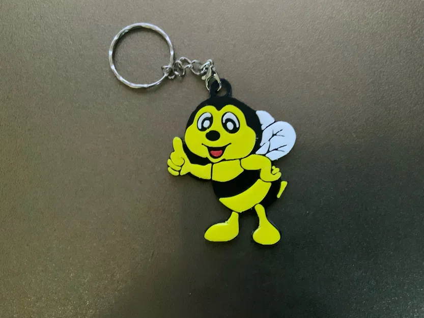 Móc Khóa Con Ong Barney Dễ Thương - Charm Vòng Cổ - Image 2