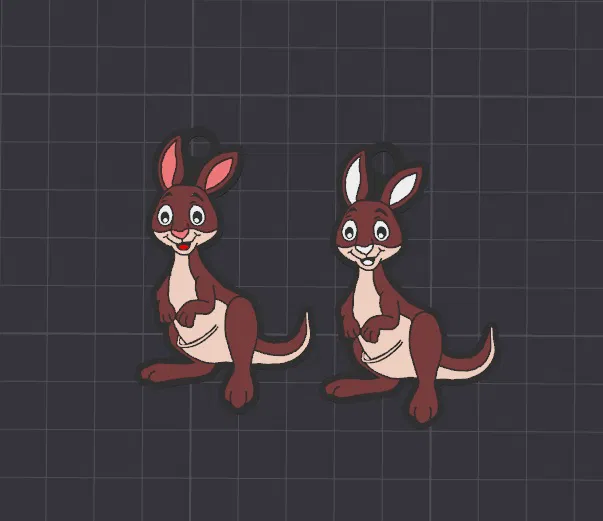 Móc khóa/Mặt dây chuyền chuột túi Colin dễ thương nhiều màu - Image 1