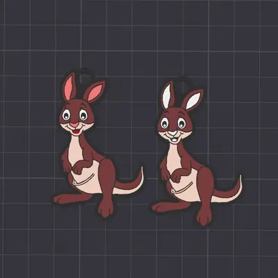 Móc khóa/Mặt dây chuyền chuột túi Colin dễ thương nhiều màu