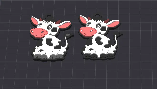 Móc khóa / Mặt dây chuyền Garth The Calf dễ thương nhiều màu - Image 1