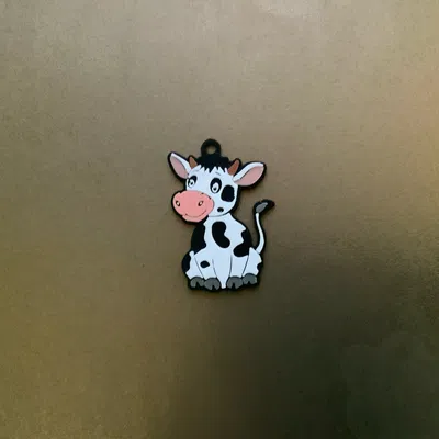 Móc khóa / Mặt dây chuyền Garth The Calf dễ thương nhiều màu