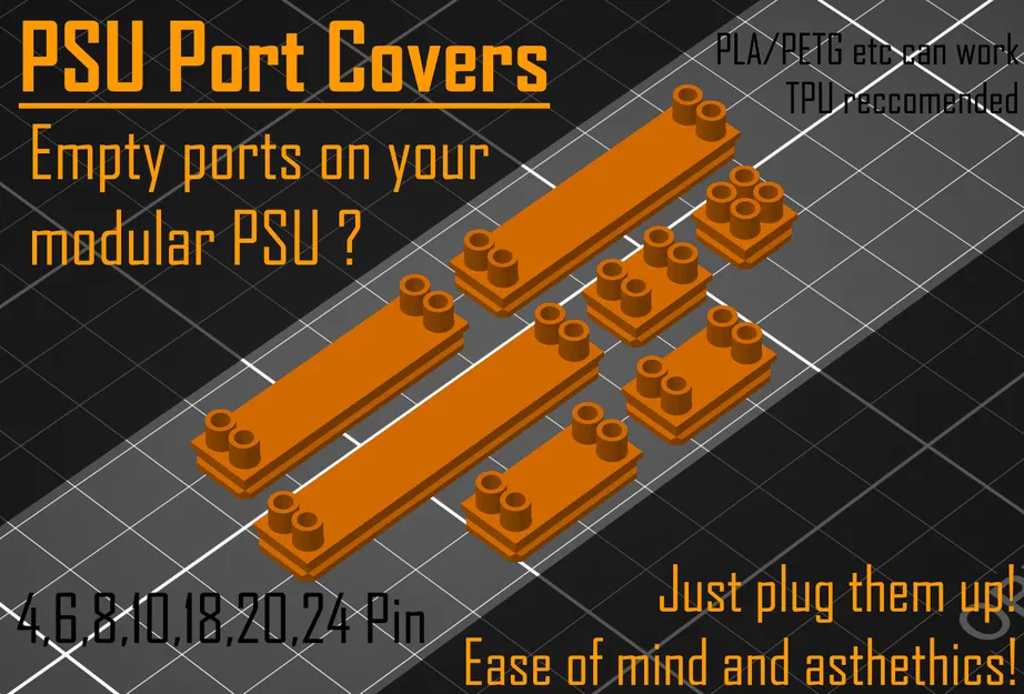 Nắp Bịt Cổng Nguồn Modular ATX / Chống Bụi - Image 1