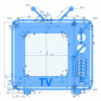 Retro TV Xiaomi Mi Theo Dõi Nhiệt Độ Độ Ẩm 2