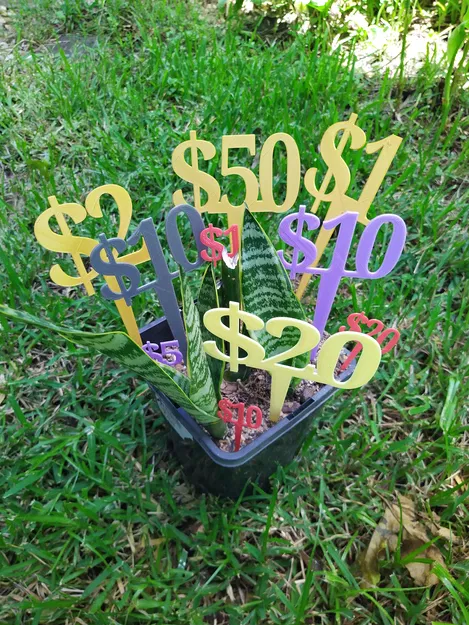 BIỂN BÁO GIÁ ĐÔ LA CHO CHẬU CÂY - Image 1