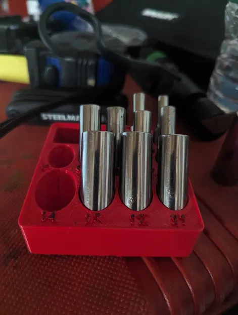 Khay Đựng Tuýp Dài 1/4 Inch Có Đế Nam Châm Gridfinity - Image 3