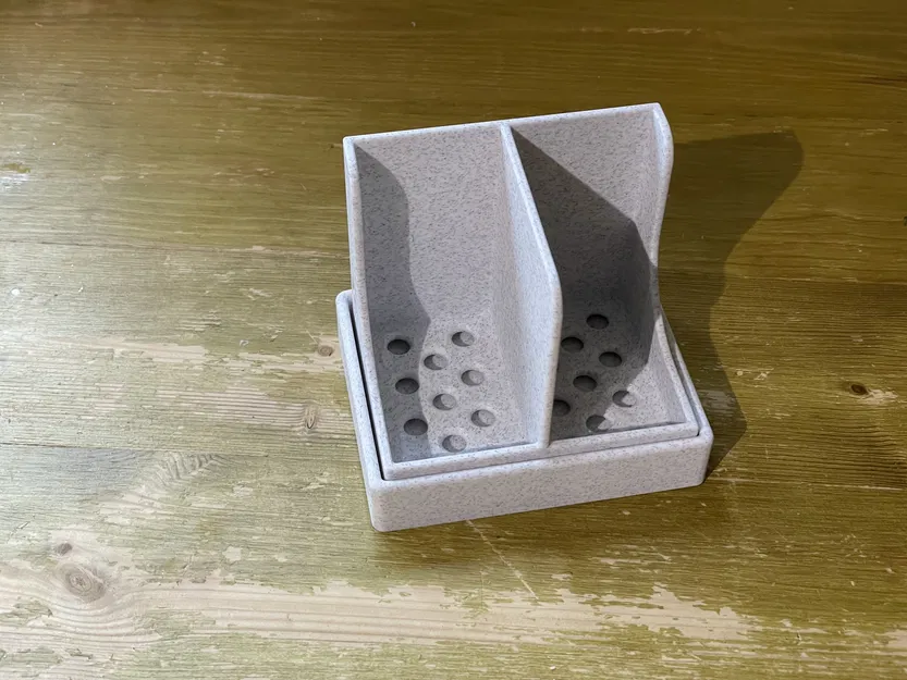 Đế và khay đựng cho hai miếng bọt biển rửa chén - Image 2