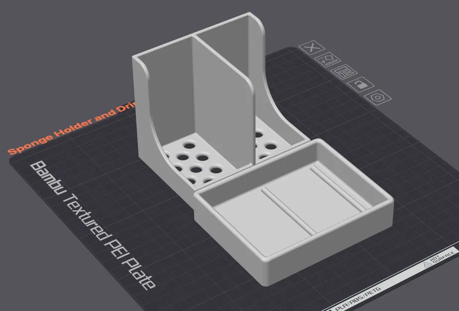 Đế và khay đựng cho hai miếng bọt biển rửa chén - Image 4