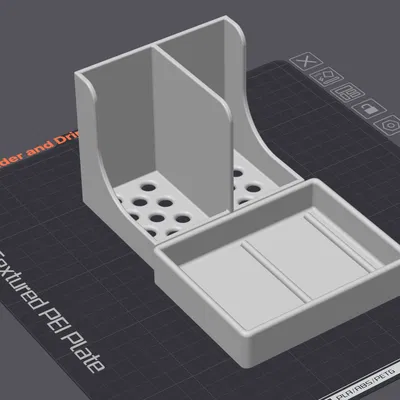 Đế và khay đựng cho hai miếng bọt biển rửa chén