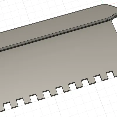 Cái bay có khía || Bay trét răng cưa