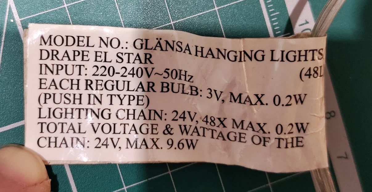 Ngôi sao thay thế cho dây đèn/màn IKEA Glansa - Image 2