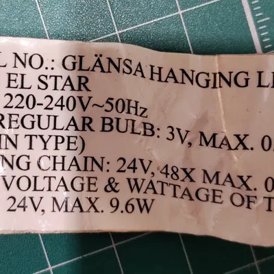 Ngôi sao thay thế cho dây đèn/màn IKEA Glansa