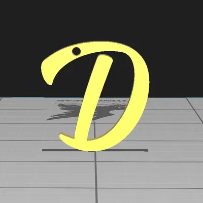 Chữ Cái Móc Khóa hoặc Đánh Dấu Bàn