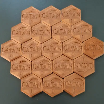Móc Khóa Catan Fichas Comercio / Trade Tokens