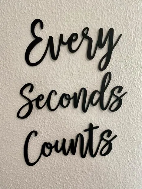 Tranh tường "Every Seconds Counts" - Image 1