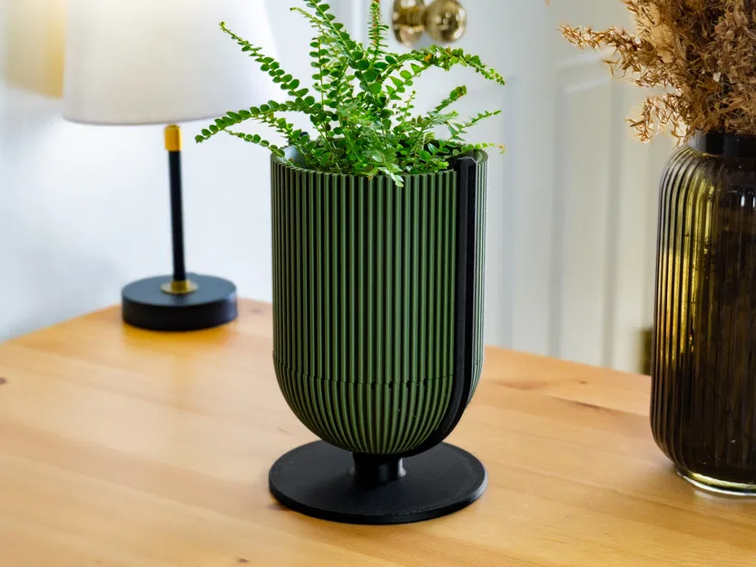 Chậu Trồng Cây Kiểu Đứng Sang Trọng - Phong Cách Mid-Century Hiện Đại - Image 2
